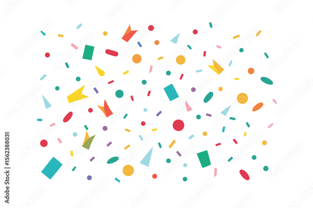 Colorful Confetti Celebration Festive Shapes and Bright Hues Colorful Confetti Celebration Festive Shapes and Bright Hues