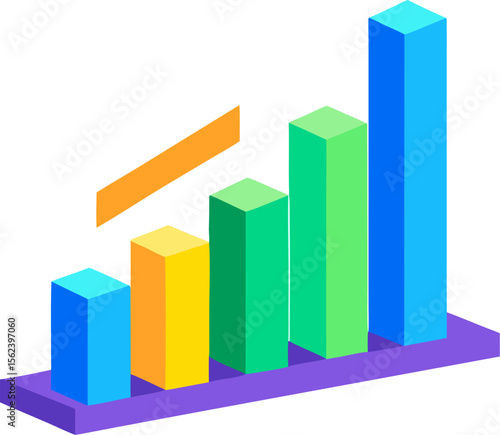 Free Download Colorful Data Analysis Bar Chart Vector Icons - GFXLoad
