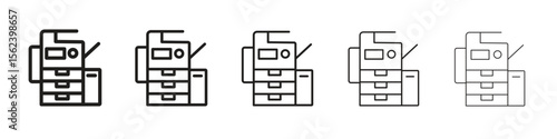 Copier icon isolated silhouette on white background. Vector illustration.