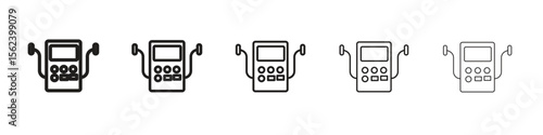 Dialysis icon isolated silhouette on white background. Vector illustration.