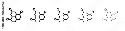 Hormones icon isolated silhouette on white background. Vector illustration.