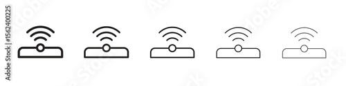 Infrared icon isolated silhouette on white background. Vector illustration.