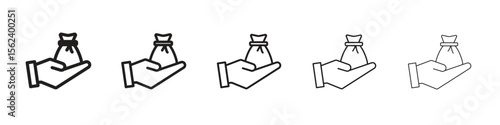 Inheritance law icon isolated silhouette on white background. Vector illustration.