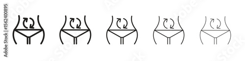 Metabolism icon isolated silhouette on white background. Vector illustration.
