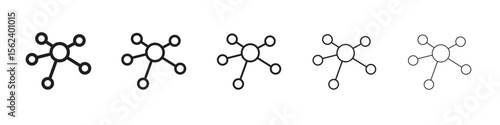 Multi channel icon isolated silhouette on white background. Vector illustration.