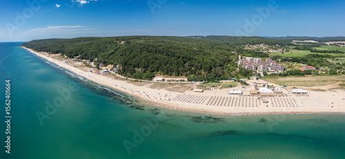 Aerial view to a sea resort Shkorpilovtsi, Varna, Bulgaria