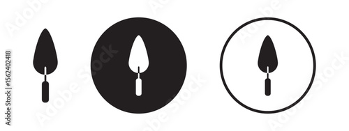 Trowel Tool Icons for Construction Work