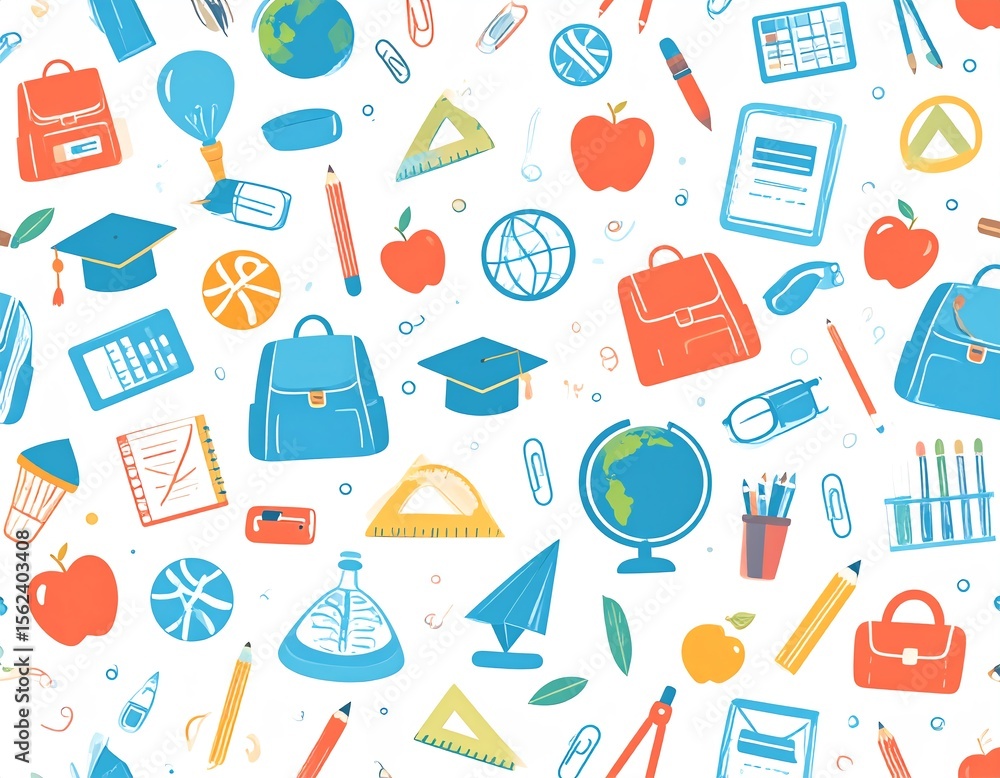 Back to School Seamless Pattern Back to School Seamless Pattern