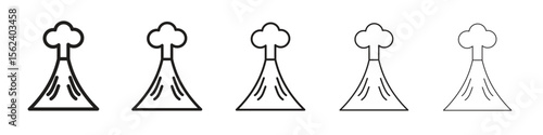 Volcano icon vector, Symbol, logo illustrations