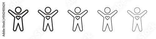 Wellness icon isolated silhouette on white background. Vector illustration.