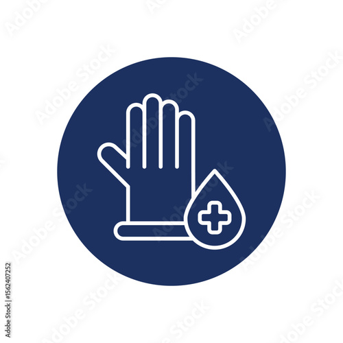 Styrilized Gloves icon vector