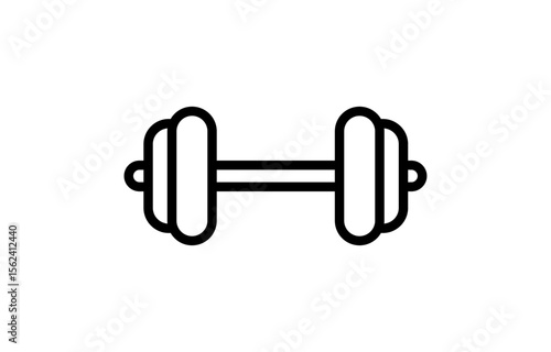 Dumbbell in black and white variations representing fitness strength exercise training workout health gym lifting bodybuilding muscle wellness physical activity