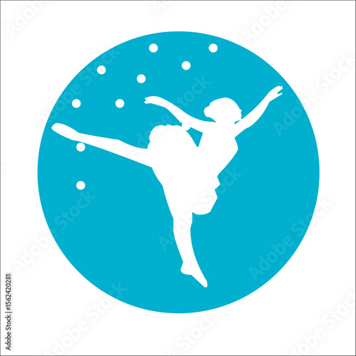 BALLET BAILARINA BAILE VECTOR LOGO MARCA GRÁFICA