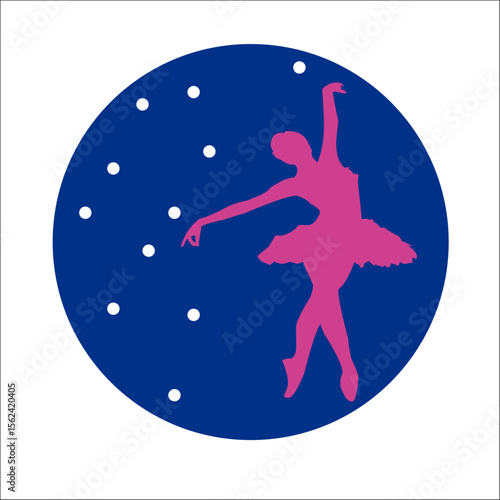 BALLET BAILARINA BAILE VECTOR LOGO MARCA GRÁFICA