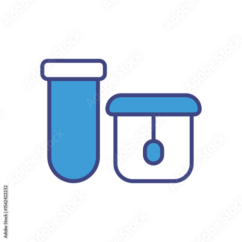 Biomaterial Containers icon vector