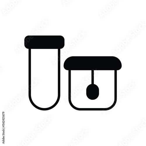 Biomaterial Containers icon vector