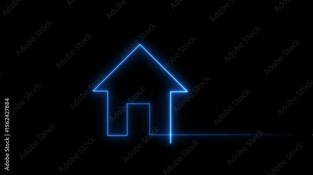 Neon Outline of a Cozy House, Bright cenging color Glowing Line Art, Modern & Minimalist Design, Perfect for Home Decor, Real Estate, or Technology Themes Neon Outline of a Cozy House, Bright cenging color Glowing Line Art, Modern & Minimalist Design, Perfect for Home Decor, Real Estate, or Technology Themes