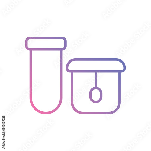 Biomaterial Containers icon vector