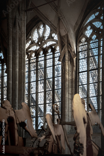Gothic Light and Sacred Sculptures – Inside St. Barbara’s Church, Kutná Hora