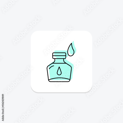 Ink Bottle, vector, pixel perfect, illustrator file