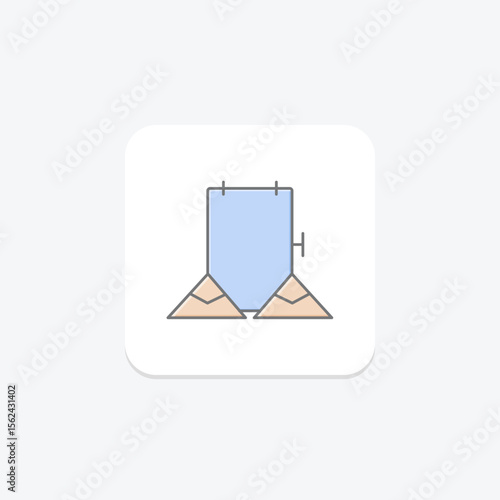 Backdrop Stand, vector, pixel perfect, illustrator file