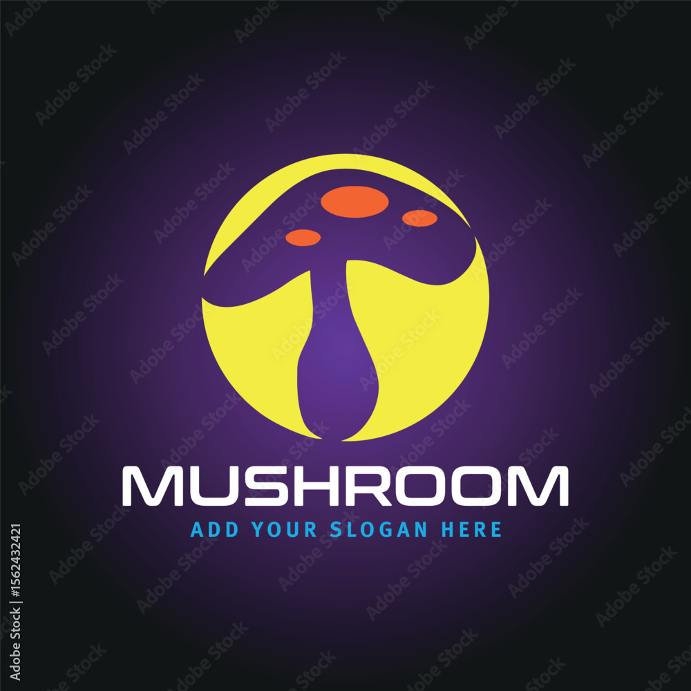 Obraz premium mushroom logo design vector