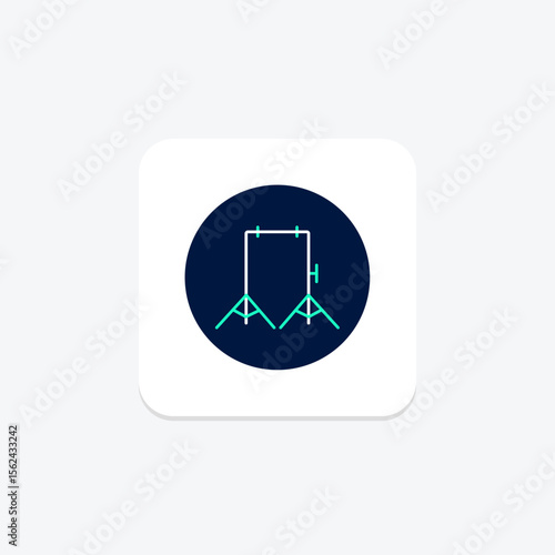 Backdrop Stand, vector, pixel perfect, illustrator file