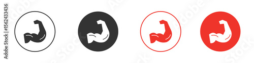 Arm icon. Black style vector icons. Isolated sign symbol