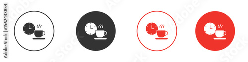 Break icon. Black style vector icons. Isolated sign symbol