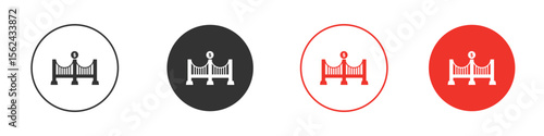 Bridging loan icon. Black style vector icons. Isolated sign symbol