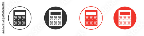 Calculator icon vector, Symbol, logo illustrations