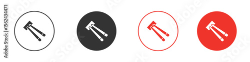 Chopsticks icon. Black style vector icons. Isolated sign symbol