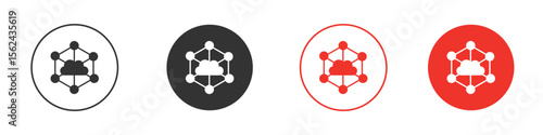 edge computing icon. Black style vector icons. Isolated sign symbol