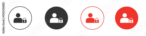 Guarantor icon. Black style vector icons. Isolated sign symbol