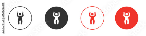Irritated human icon. Black style vector icons. Isolated sign symbol