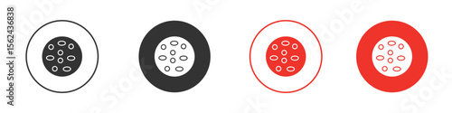 Leukemia icon. Black style vector icons. Isolated sign symbol