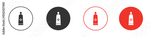 Ointment icon. Black style vector icons. Isolated sign symbol