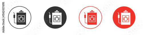 Pesticide icon. Black style vector icons. Isolated sign symbol