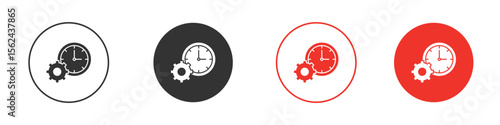 Productivity icon. Black style vector icons. Isolated sign symbol