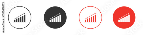 Stagflation icon. Black style vector icons. Isolated sign symbol