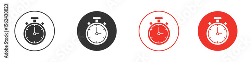 Stopwatch icon vector, Symbol, logo illustrations