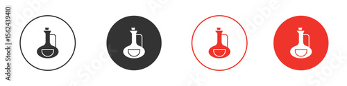 Vinegar icon. Black style vector icons. Isolated sign symbol