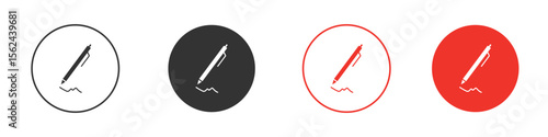 Write icon. Black style vector icons. Isolated sign symbol
