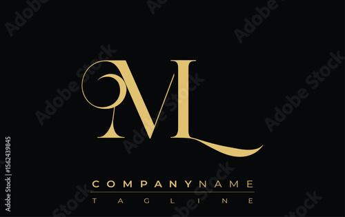 Foto ML Abstract Creative Jewelry Logo