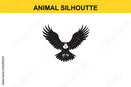 Eagle Silhoutte vector editable changeable 