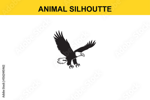 Eagle Silhoutte vector editable changeable 
