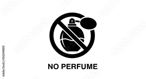 No perfume icon is black on a white background