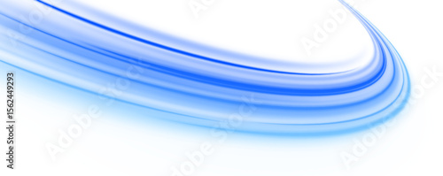 Blue wave curved lines for presentations, illustration of articles and publications on technological trends and innovations, covers of technological magazines. Light arc in blue colors.	