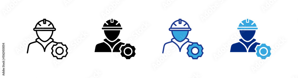Fototapeta premium Worker icons set.eps