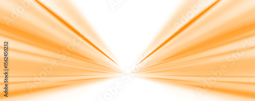 Panoramic high speed technology concept, light abstract background. Yellow abstract neon line PNG. Golden glowing shiny spiral lines effect.	